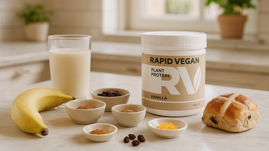 Rapid Vegan Protein Hot Cross Bun Smoothie Recipe