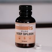 Grass-Fed Beef Spleen Capsules (90 Caps) - Heme Iron 15mg Per Serve