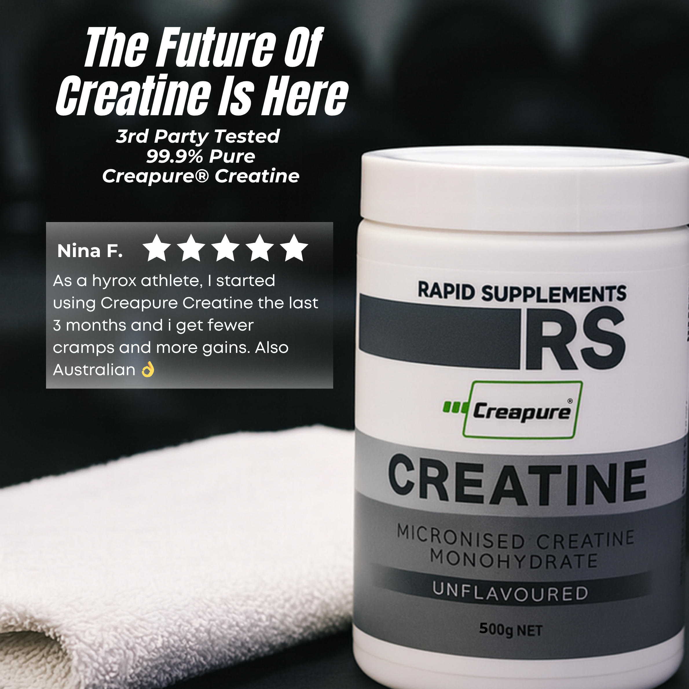 Creapure® Creatine 500g (100 Serves)