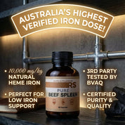 Grass-Fed Beef Spleen Capsules (90 Caps) - Heme Iron