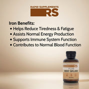 Grass-Fed Beef Spleen Capsules (90 Caps) - Heme Iron