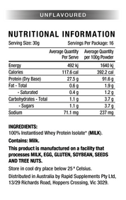 Whey Protein Isolate Unflavoured