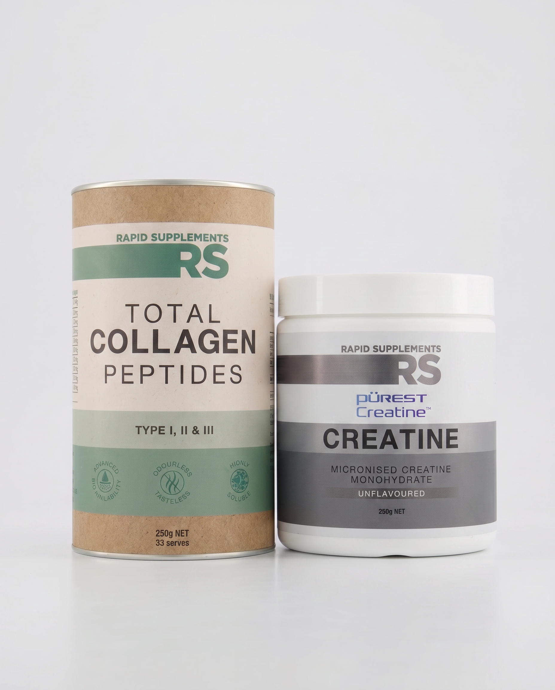 The Daily Duo - Purest Creatine (250g) + Rapid Collagen (250g) Bundle
